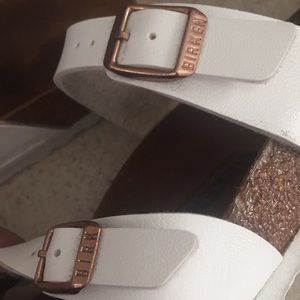 White BIRKENSTOCK sandals💟